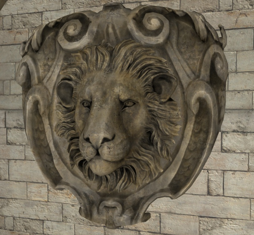 Lion without normal mapping
